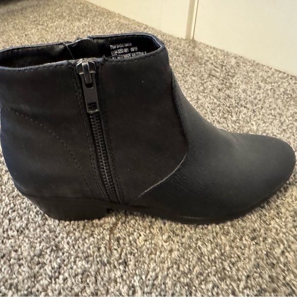 Ecco Women’s Booties 7.5 Zip Sides Black Bass Naya  Zip Sides - Picture 7 of 9